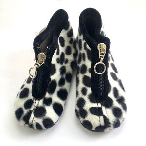 Cienta girls faux fur cozy spotted slippers w z…